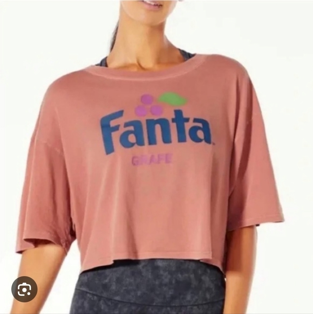 NWT Wildfox Fanta Grape Pink Crop Top